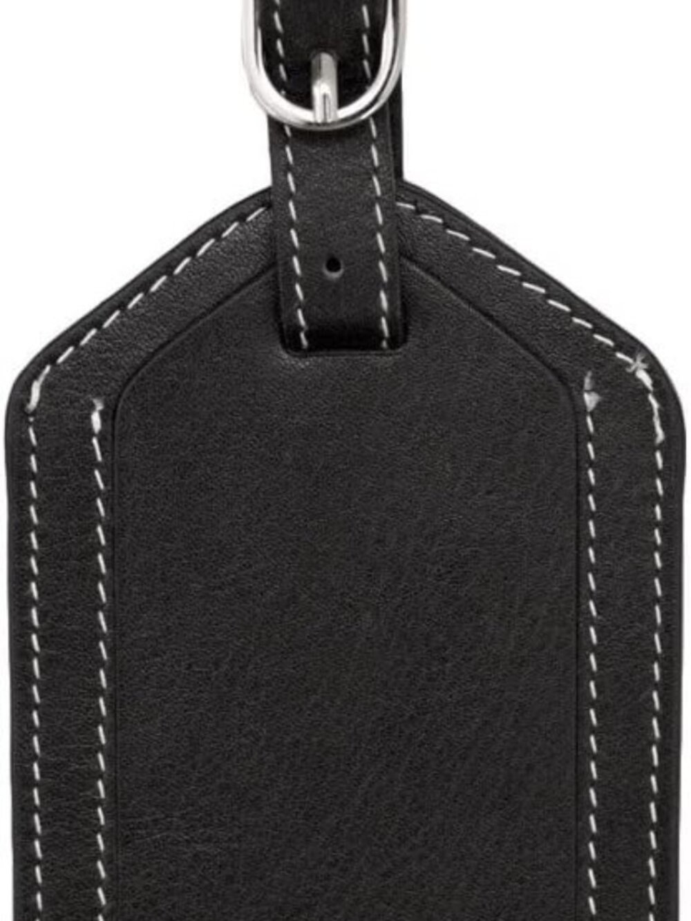 DJNY Genuine Leather Luggage Tag (set of 3) Black